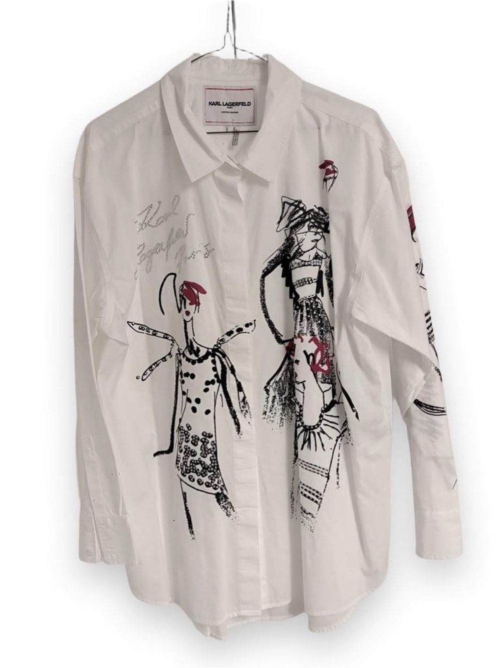 Limited Edition Karl Lagerfeld White Button-Up Shirt
